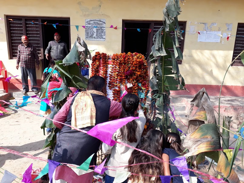 माता सरस्वतीको पूजा गरी श्रीपञ्चमी मनाईंदै