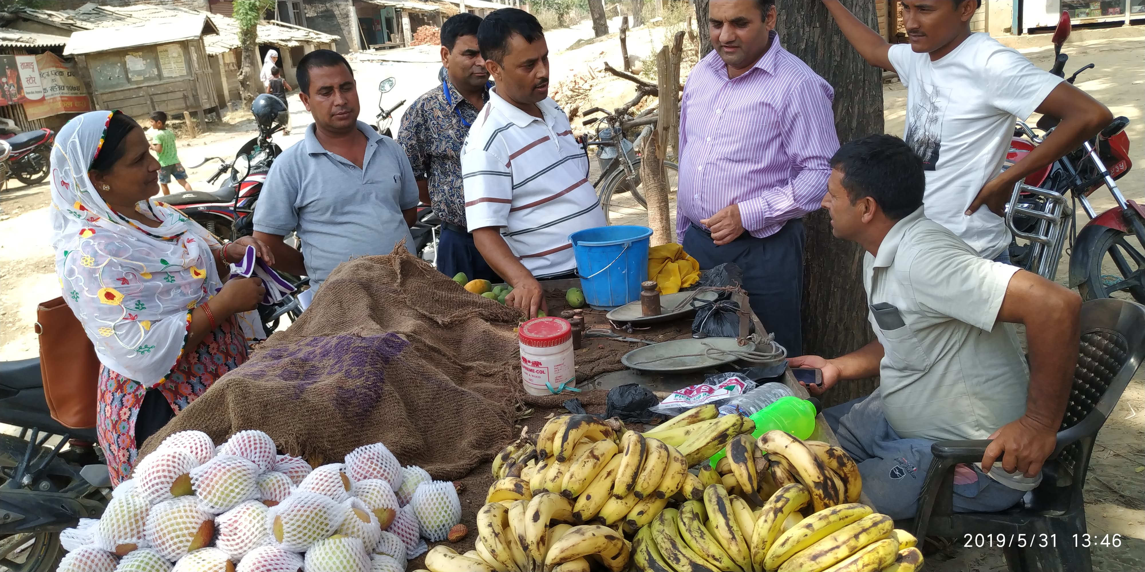 डुडुवामा पहिलो पटक बजार अनुगमन