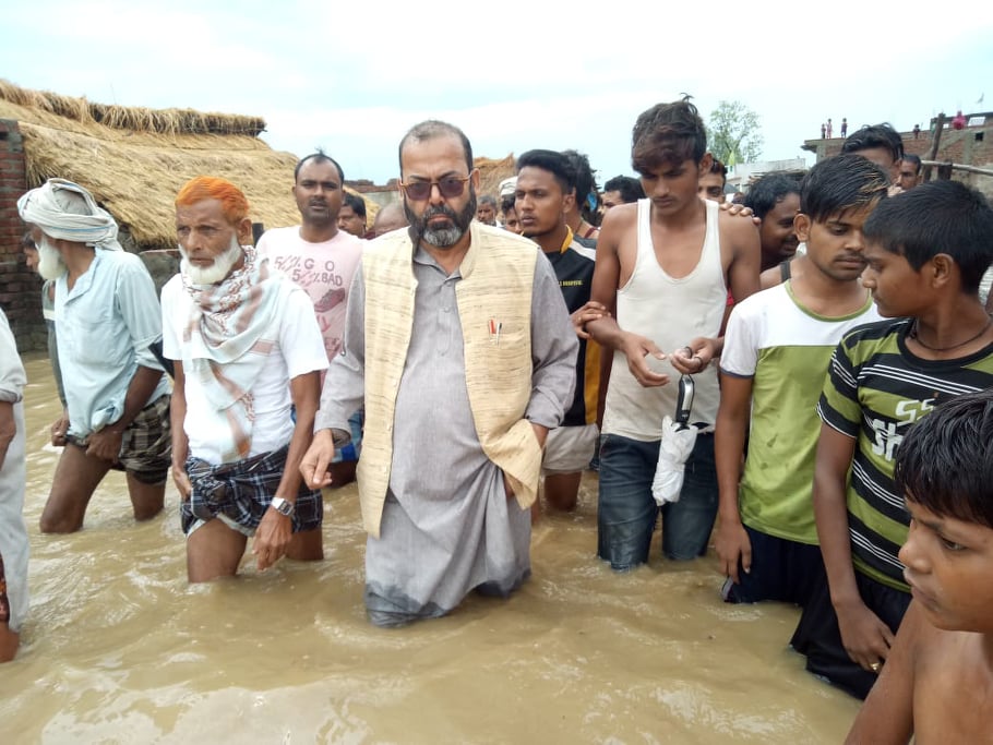 नरैनापुरका अधिकांश गाउँ डुबानमा