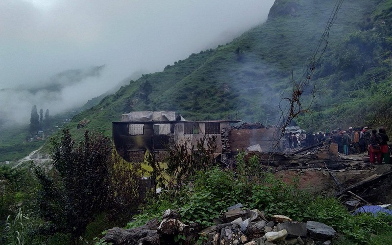 मुगुमा वडा कार्यालयसहित सात घरमा आगजनी