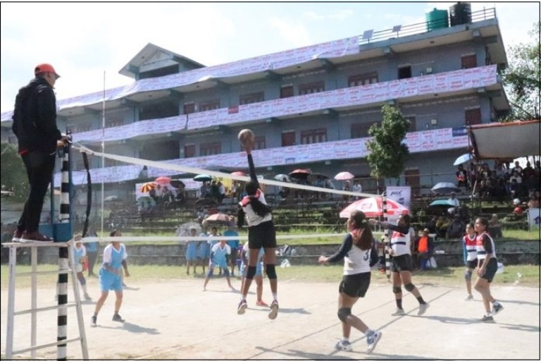 महिला भलिबलको उपाधि पुलिस क्लबको पोल्टामा