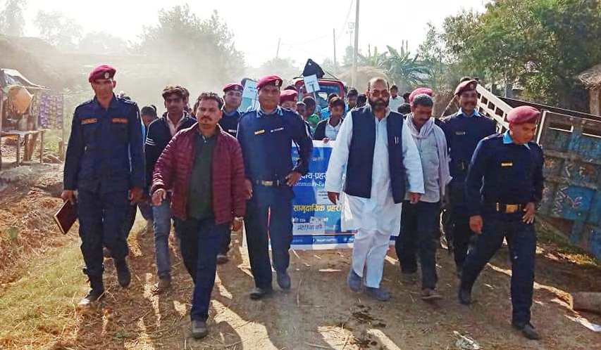 लैगिक हिंसाविरुद्ध नरैनापुरमा र्याली