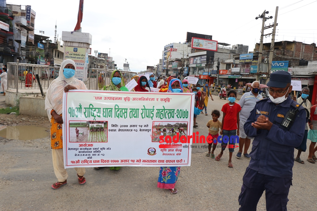 बाँकेमा विविध कार्यक्रम गरी धान दिवस मनाईयो (फोटो कथासहित )