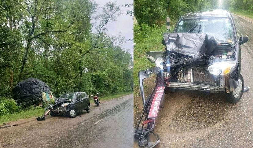 सडक दुर्घटना हुँदा बाँकेमा दुई घाईते