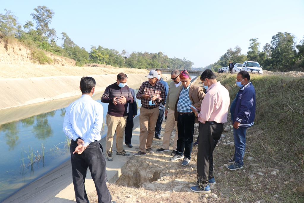 राष्ट्रिय गौरबका योजना सिक्टा सिँचाईको उच्चस्तरिय अनुगमन