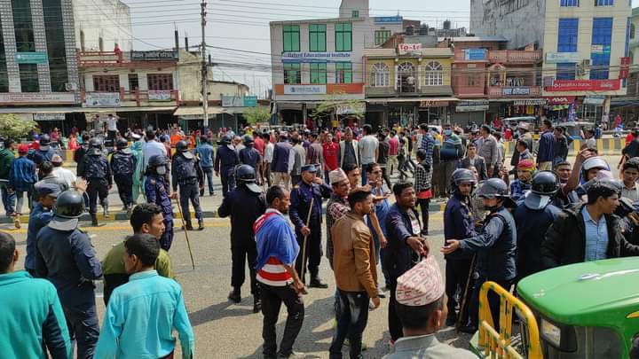 इलाका प्रहरी कार्यालय कोहलपुरमा तोडफोड