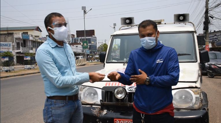 युवा संघद्धारा एम्बुलेन्स सेवा सञ्चालन