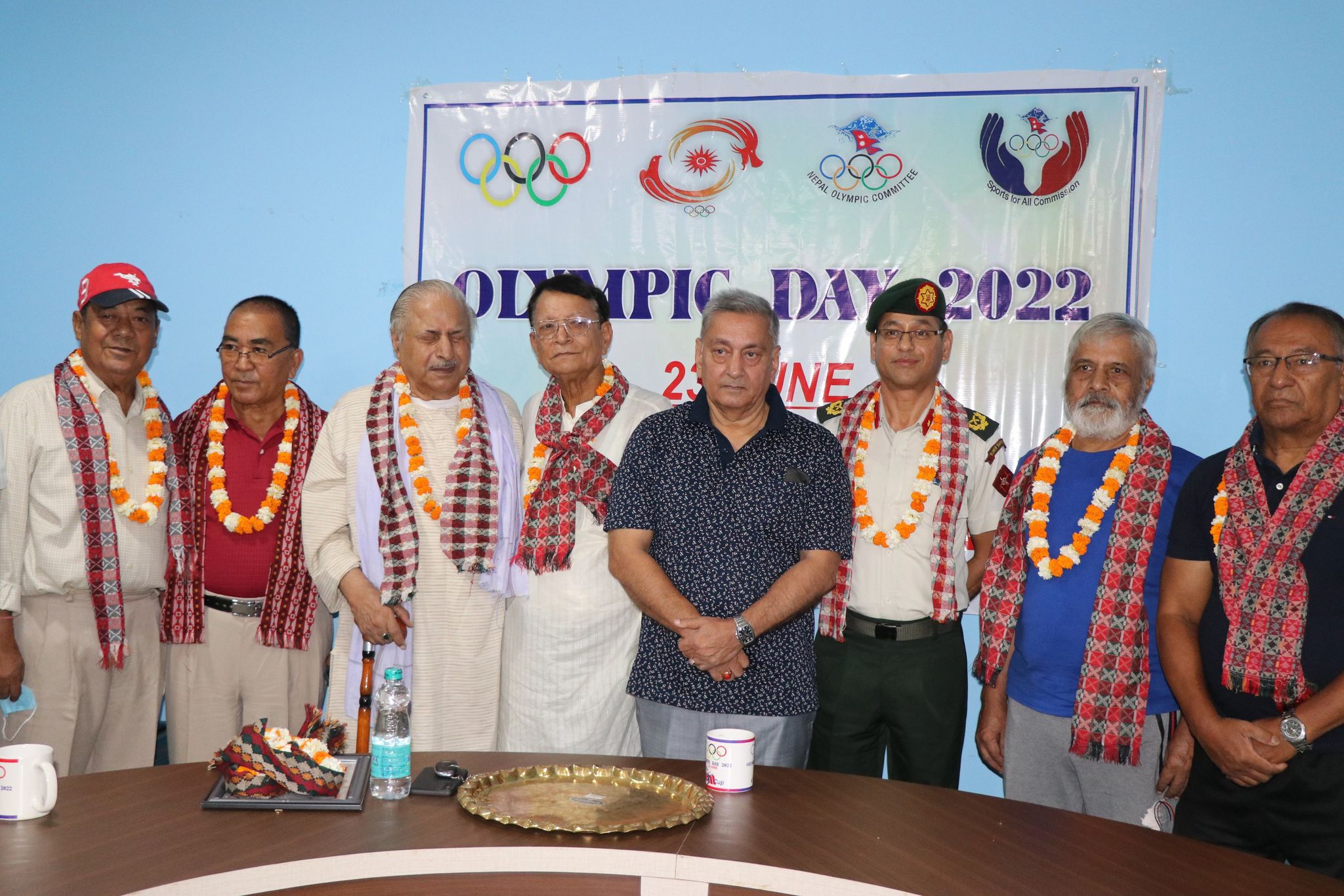ओलम्पिक दिवशमा नेपालगञ्जका अग्रज खेलाडिलाई सम्मान