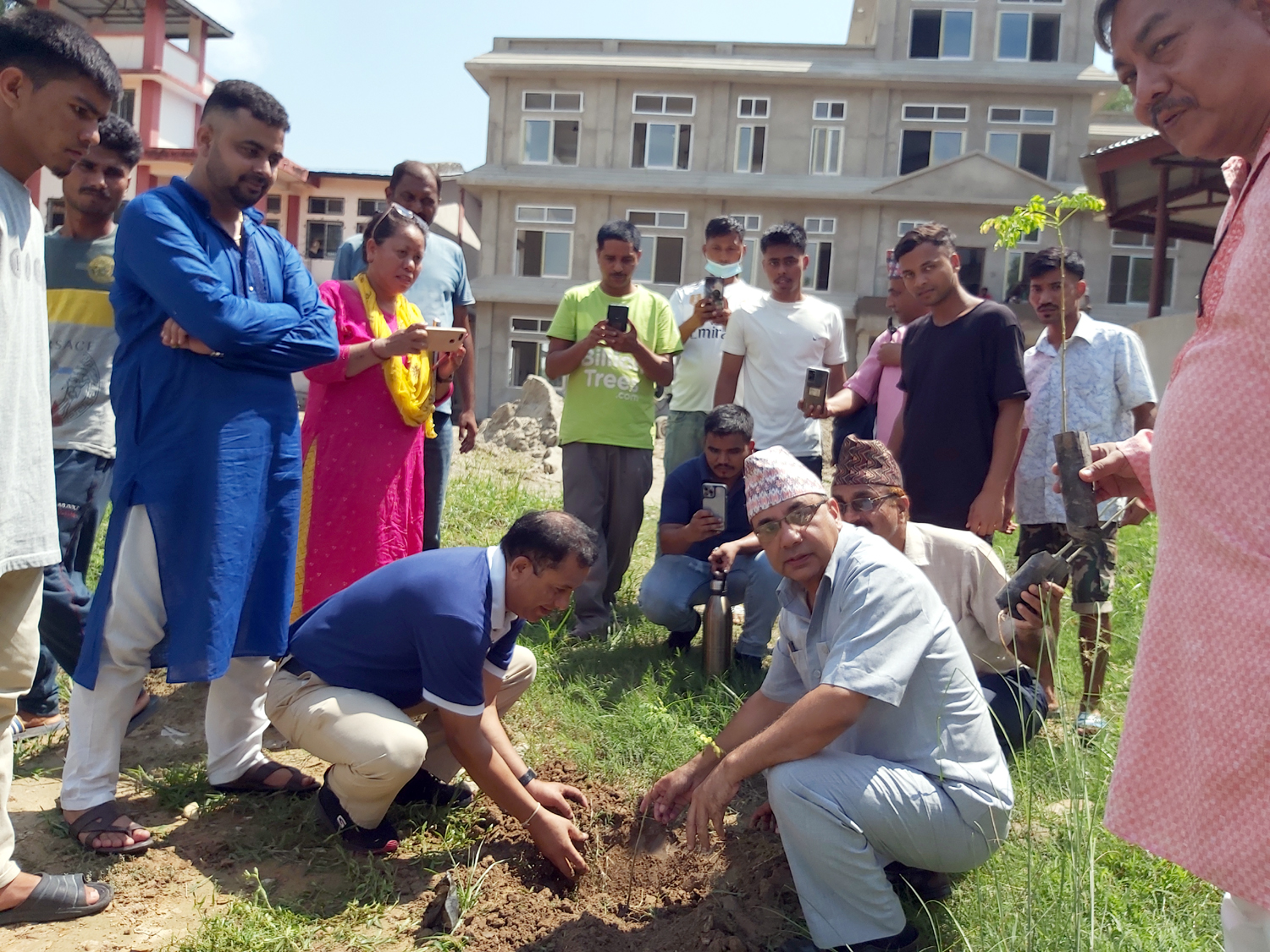 बाँकेको बाल सुधार गृहमा बृक्षारोपण