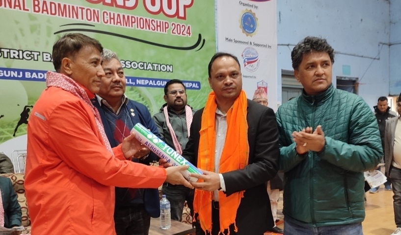 नेपालगञ्जमा राष्ट्रिय व्याडमिन्टन प्रतियोगिता शुरु
