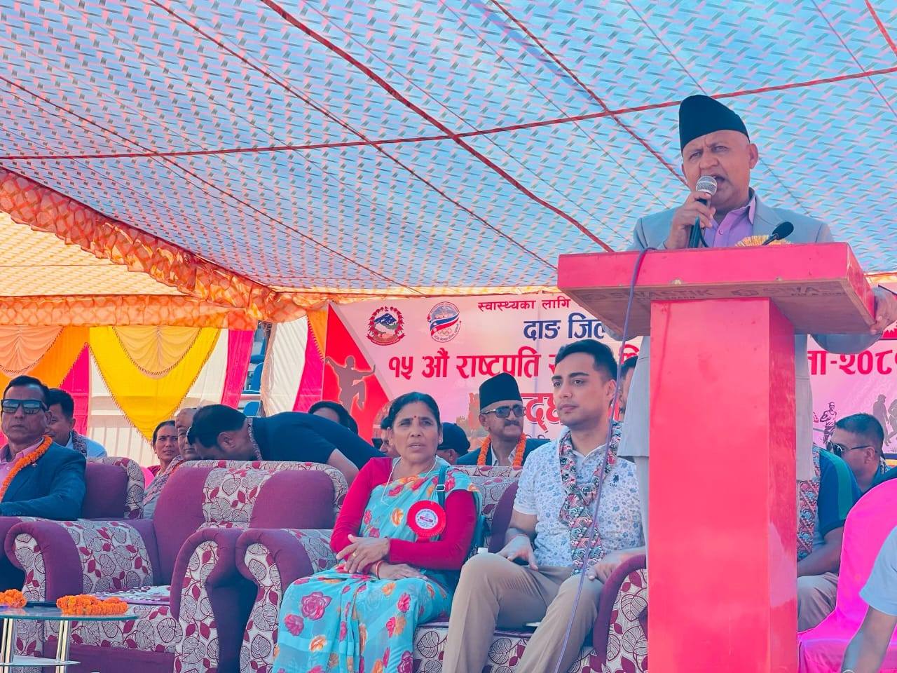 १५ औं राष्ट्रपति रनिङ शिल्ड प्रतियोगिता सुरु, मुख्यमन्त्री आचार्यद्वारा उद्घाटन