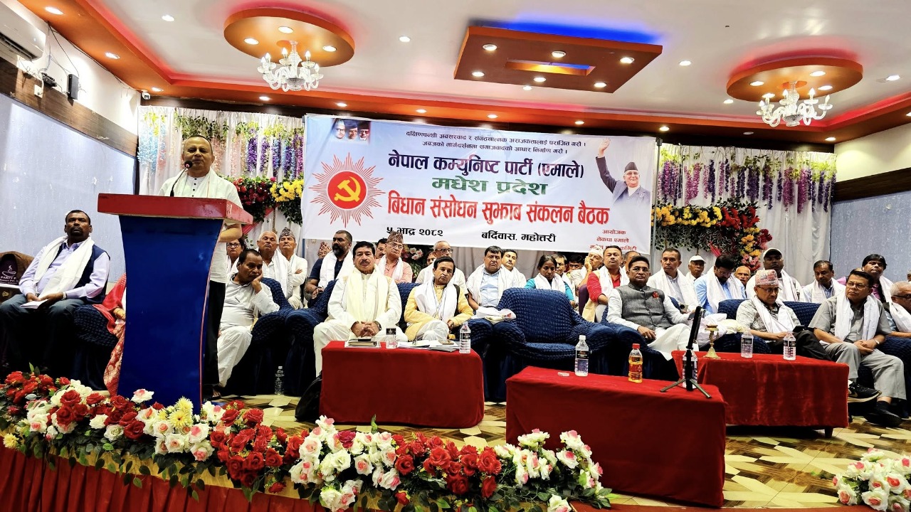 पार्टीको पुरै ध्यान विधान महाधिवेशन केन्द्रित छ :  एमाले महासचिव पोखरेल