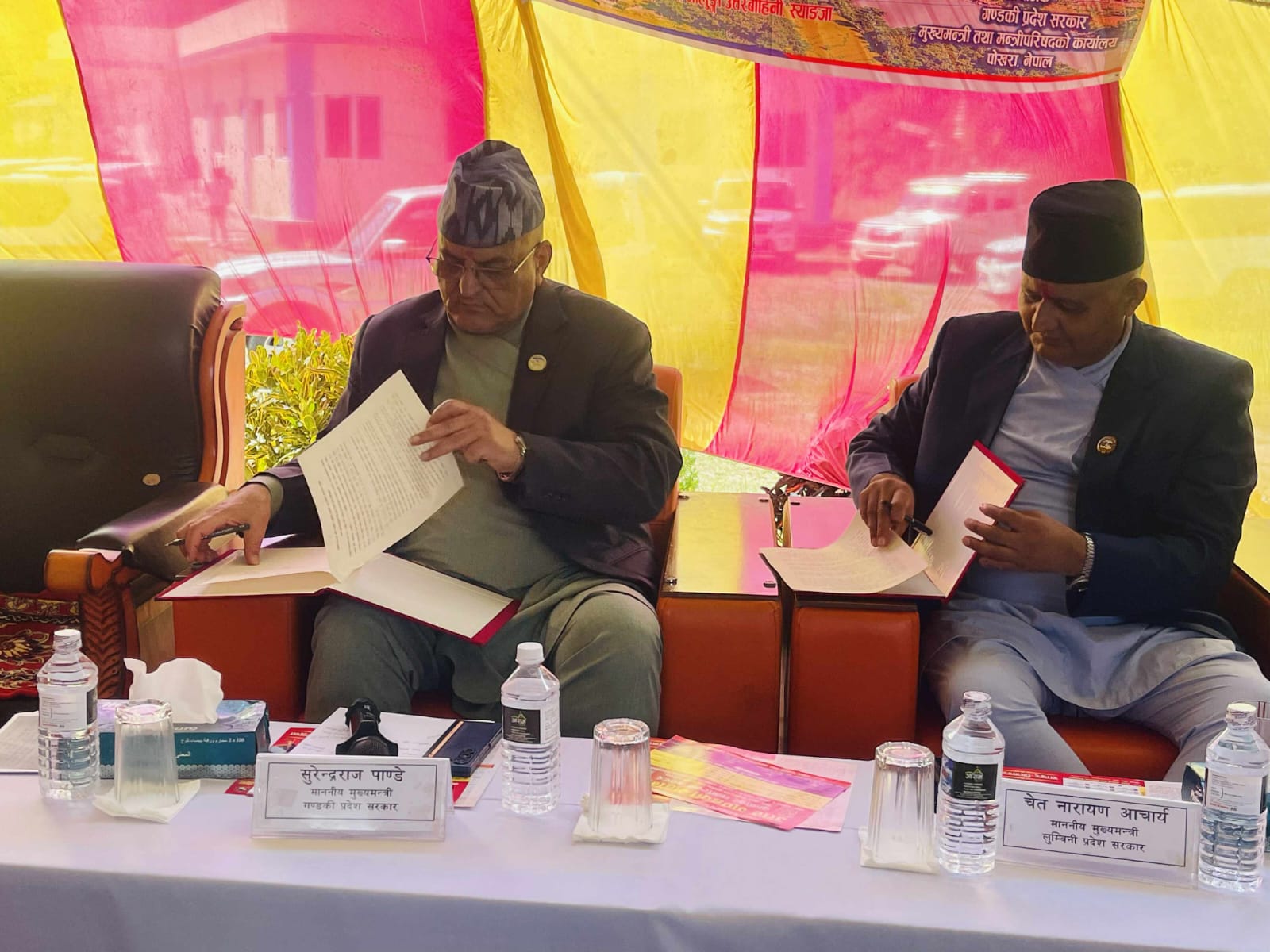 सहकार्यका नौ निर्णय गर्दै लुम्बिनी र गण्डकी प्रदेशको दोस्रो मुख्यमन्त्रीस्तरीय बैठक सम्पन्न