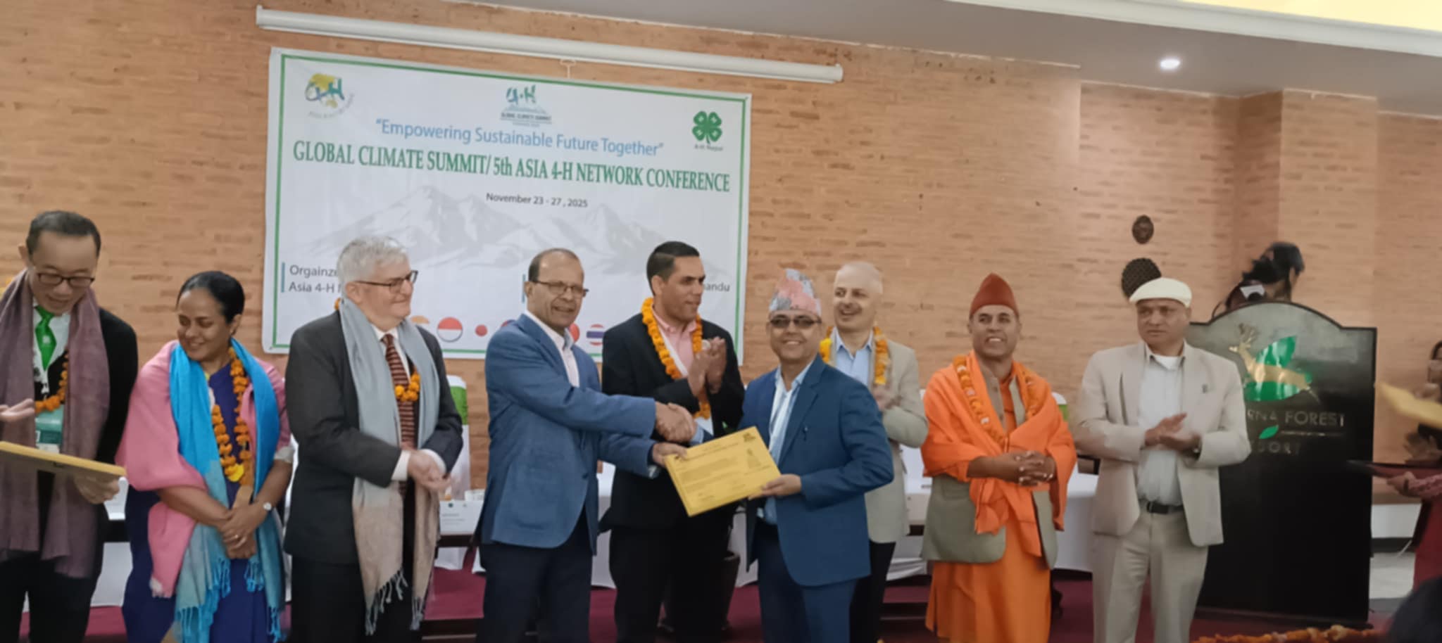 ग्लोबल ४ एच भिजिनरी लिडरसिप अवार्डबाट बेलबासेसहित १० जना सम्मानित