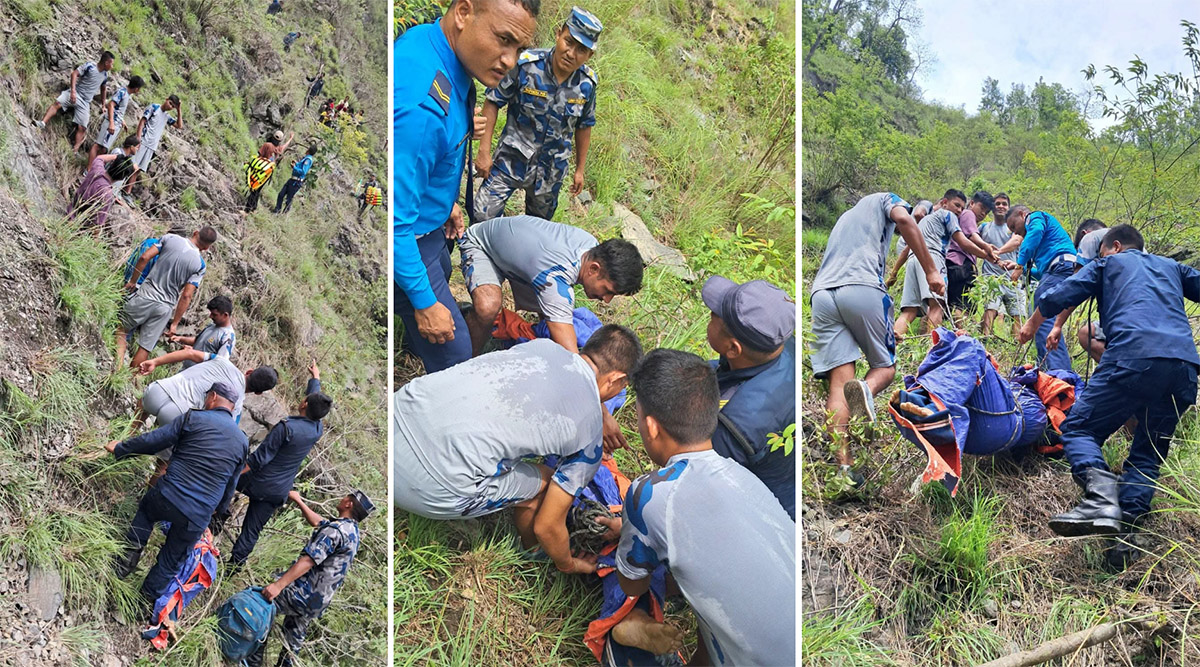गाडी कर्णालीमा डुब्दा उद्धारमा कठिनाई
